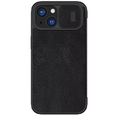 Zastitna maska (futrola) Nillkin Qin Pro - iPhone 15 6.1 crna.