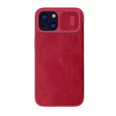 Zastitna maska (futrola) Nillkin Qin Pro - iPhone 15 6.1 crvena.
