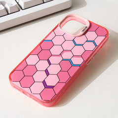 Zastitna maska (futrola) Honeycomb Color - iPhone 14 type 2.