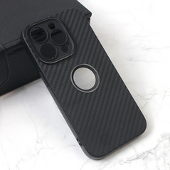 Zastitna maska (futrola) Carbon Stripe - iPhone 14 Pro crna.