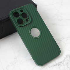 Zastitna maska (futrola) Carbon Stripe - iPhone 14 Pro zelena.