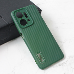 Zastitna maska (futrola) Carbon Stripe - Huawei Honor X7a zelena.
