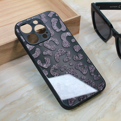 Zastitna maska (futrola) Shiny glass - iPhone 14 Pro crna.