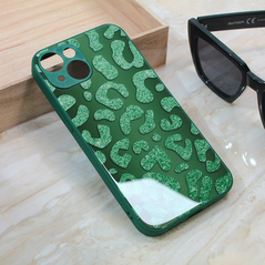 Zastitna maska (futrola) Shiny glass - iPhone 15 zelena.