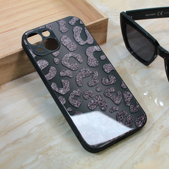 Zastitna maska (futrola) Shiny glass - iPhone 15 crna.