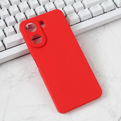 Zastitna maska (futrola) Silikon Pro Camera - Xiaomi Redmi 13C crvena.