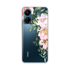 Zastitna ultra tanka (skin) maska / futrola PRINT - Xiaomi Redmi 13C Gentle Rose Pattern.