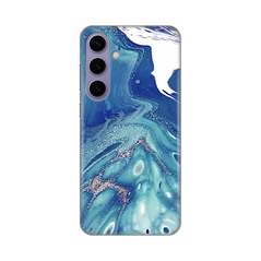 Zastitna silikonska maska (futrola) PRINT - Samsung S926B Galaxy S24 Plus Blue Marble.