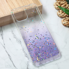 Zastitna silikonska maska (futrola) Glitter - Xiaomi Redmi A1/Redmi A2 ljubicasta.