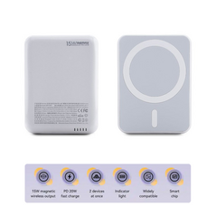 Univerzalna Back Up Baterija Magsafe REMAX RPP-509 Fantasy Series PD 20W + Wireless 15W Fast Charging 5000mAh beli.