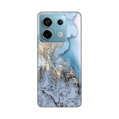 Zastitna silikonska maska (futrola) PRINT - Xiaomi Redmi Note 13 Pro 5G Blue Gold Marble.