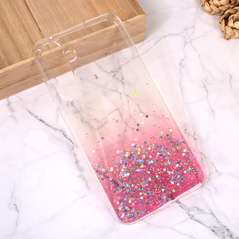 Zastitna silikonska maska (futrola) Glitter - Samsung A556 Galaxy A55 5G roze.