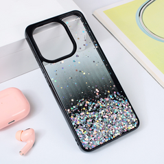 Zastitna maska (futrola) okvir Glitter - Xiaomi Redmi Note 13 4G crna.