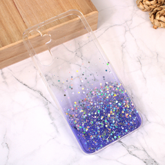 Zastitna silikonska maska (futrola) Glitter - Samsung A156 Galaxy A15 5G ljubicasta.
