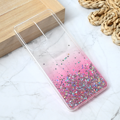 Zastitna silikonska maska (futrola) Glitter - Samsung A536 Galaxy A53 5G roze.