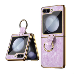 Zastitna maska (futrola) Luxurious Shell Pattern - Samsung F741B Galaxy Z Flip 6 5G roze.