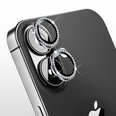 stita - kameru Diamond iPhone 16 crna.