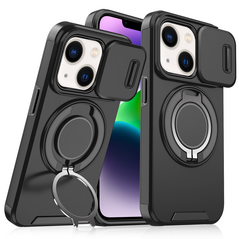 Zastitna maska (futrola) CamShield Ring stand - iPhone 14 crna.