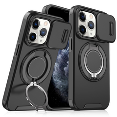 Zastitna maska (futrola) CamShield Ring stand - iPhone 11 Pro Max crna.
