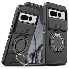 Zastitna maska (futrola) CamShield Ring stand - Google Pixel 7 Pro crna.