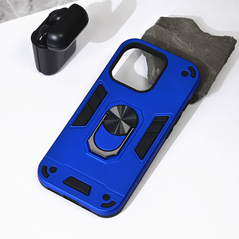 Zastitna maska (futrola) Hard Ring - iPhone 16 Pro plava.