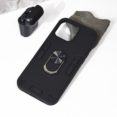 Zastitna maska (futrola) Hard Ring - iPhone 16 Pro Max 6.9 crna.