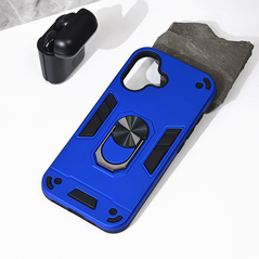 Zastitna maska (futrola) Hard Ring - iPhone 16 6.1 plava.