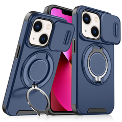 Zastitna maska (futrola) CamShield Ring stand - iPhone 13 plava.