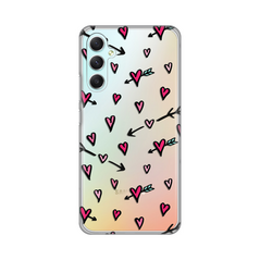 Zastitna ultra tanka (skin) maska / futrola PRINT - Samsung A346 Galaxy A34 5G 5G Heart Pattern.