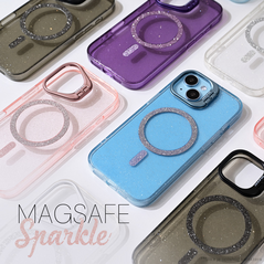 Zastitna maska (futrola) Magsafe Sparkle - iPhone 16 Pro Max 6.9 roze.