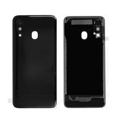 Poklopac - Samsung A405/Galaxy A40 2019 crni + staklo kamere (NO LOGO).