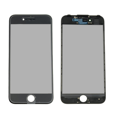 Staklo touchscreen-a + okvir + OCA + polaritor - Iphone 7 Crno (Crown Quality).