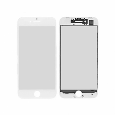 Staklo touchscreen-a + okvir + OCA + polaritor - iPhone 8/SE (2020) Belo (Crown Quality).