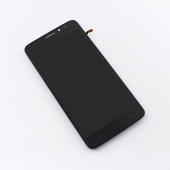 LCD displej (ekran) - Alcatel OT Idol X+/6043D+touch screen crni+frame SPO SH.