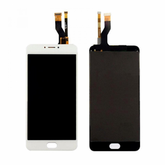 LCD displej (ekran) - Meizu M3 Note +touchscreen beli (ravan flet).