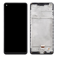 LCD displej (ekran) - Samsung A217/Galaxy A21s + touchscreen + okvir crni (Original Material).