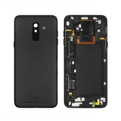 Oklop / kuciste - Samsung A605/Galaxy A6 Plus 2018 crni+Senzor otiska prsta SPO SH.