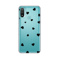 Zastitna ultra tanka (skin) maska / futrola PRINT - Motorola Moto E20 Hearts.