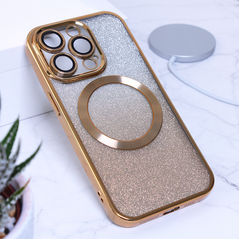 Zastitna maska (futrola) Shine Magsafe - iPhone 14 Pro zlatna.