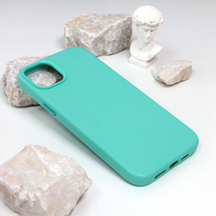 Zastitna maska (futrola) Beautiful Shine Leather iPhone 14 Plus mint.