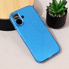 Zastitna maska (futrola) Sparkle Dust - iPhone 16 6.1 plava.