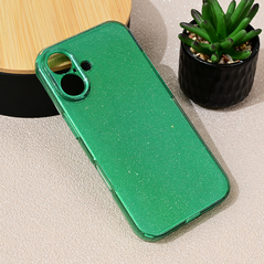 Zastitna maska (futrola) Sparkle Dust - iPhone 16 6.1 zelena.