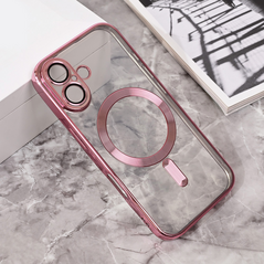 Zastitna maska (futrola) Magsafe Lux - iPhone 16 6.1 roze.