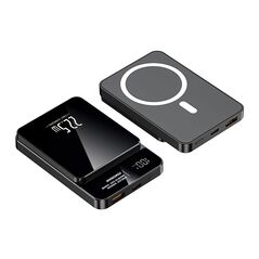 Univerzalna Back Up Baterija MagSafe M100 15W PD 20W+22.5W Fast 10000mAh crni (MS).