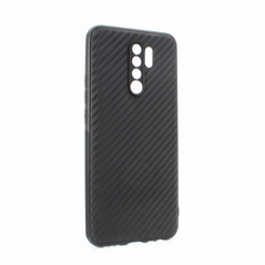 Zastitna maska (futrola) Carbon fiber - Xiaomi Redmi 9 crna.