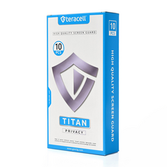 Zastitno staklo Staklena folija (zastitno kaljeno staklo) za ekran Privacy Teracell Titan 2.5D iPhone 14 Pro Max 6.7 crni.