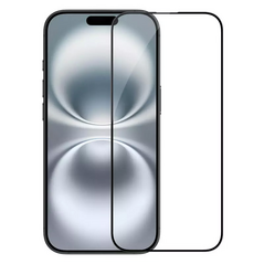 stitno staklo Staklena folija (zastitno kaljeno staklo) za ekran Nillkin 3D CP+Max - iPhone 16 Plus 6.7 crni.
