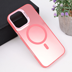 Zastitna maska (futrola) Magsafe providna - iPhone 16 Pro Max 6.9 roze.