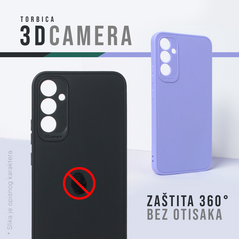 Zastitna maska (futrola) 3D Camera - Xiaomi Redmi 13C ljubicasta.