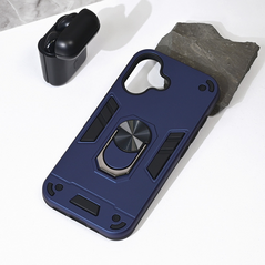 Zastitna maska (futrola) Hard Ring - iPhone 16 6.1 tamno plava.